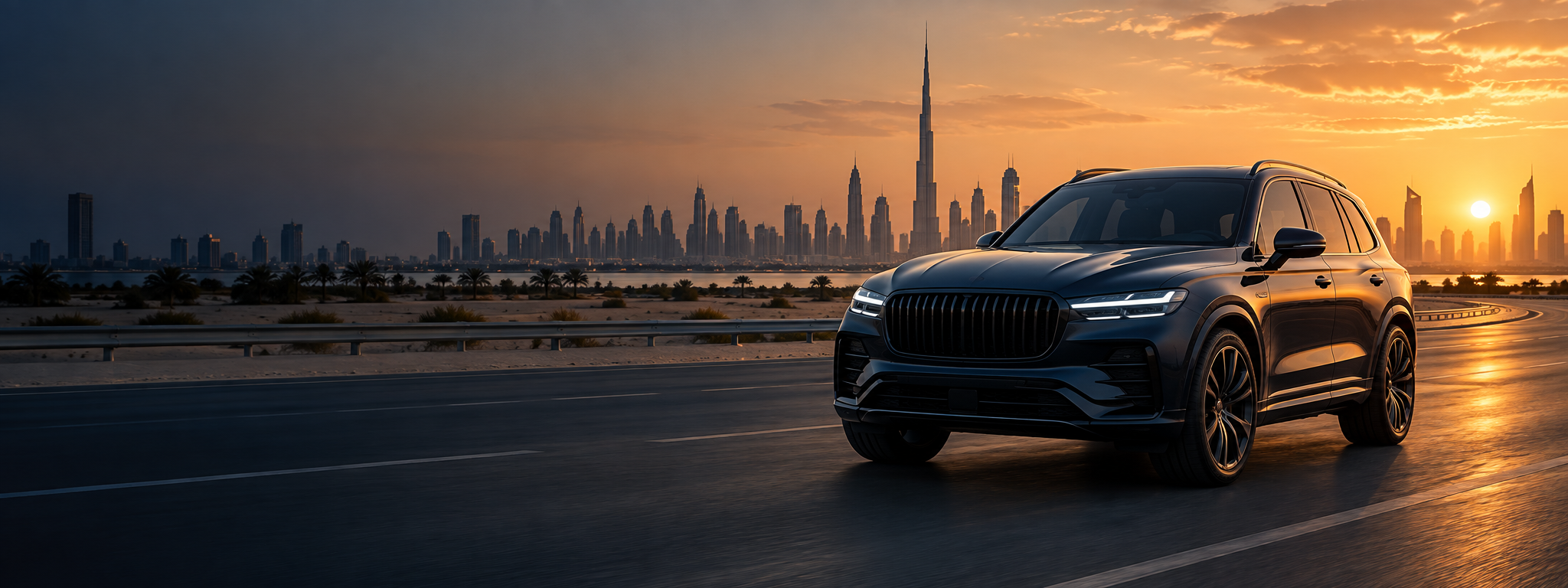 Arabity vehicle on a Dubai road